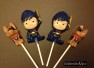 494sp Armored Mike Chocolate or Hard Candy Lollipop Mold